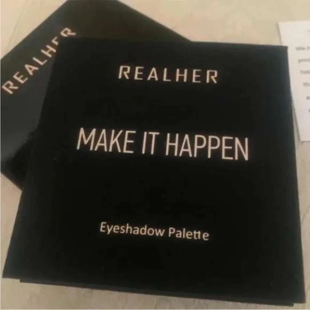 REALHER II Make It Happen Eyeshadow Palette 9-Pan Neutral Nude New
